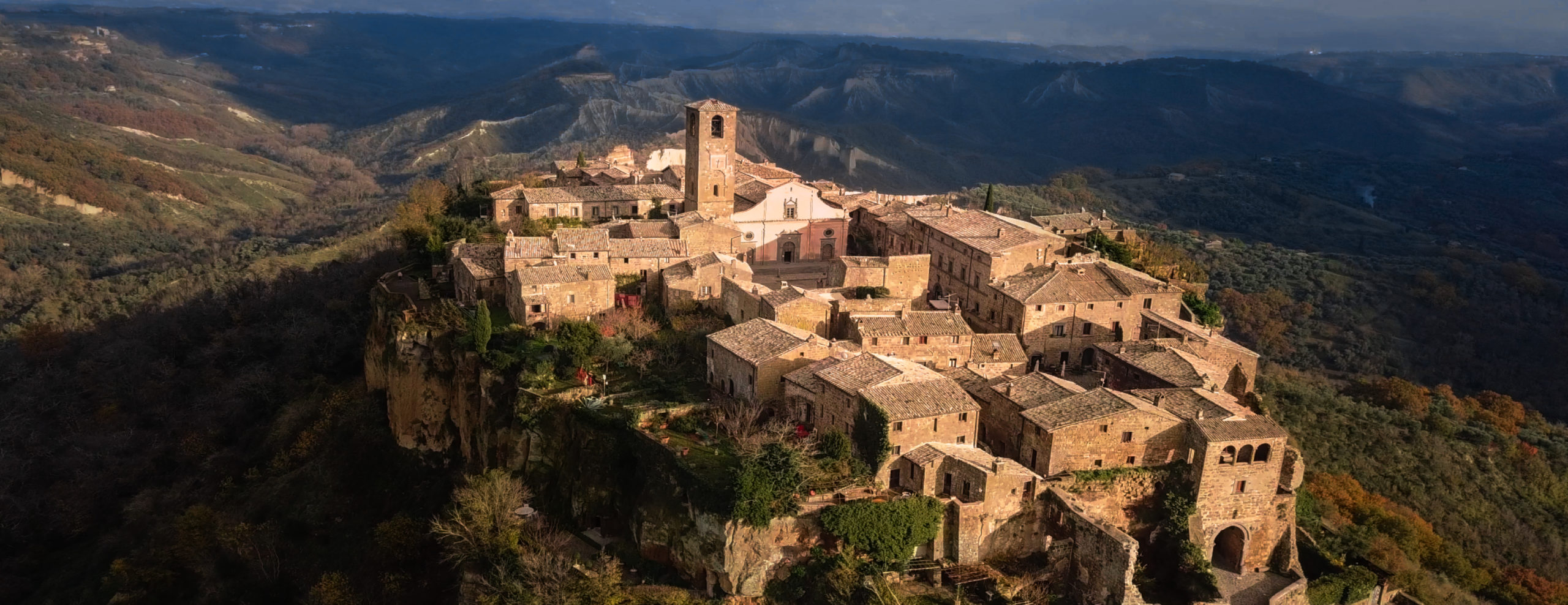 Veduta aerea Civita di Bagnoregio - VT