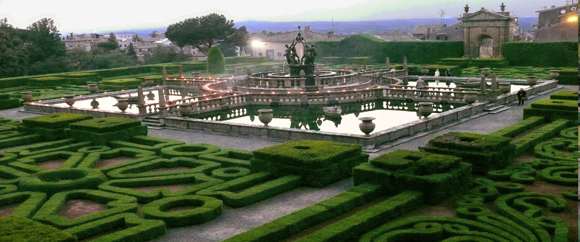 Villa Lante - VT - Il giardino Quadrato dalla palazzina Montalto