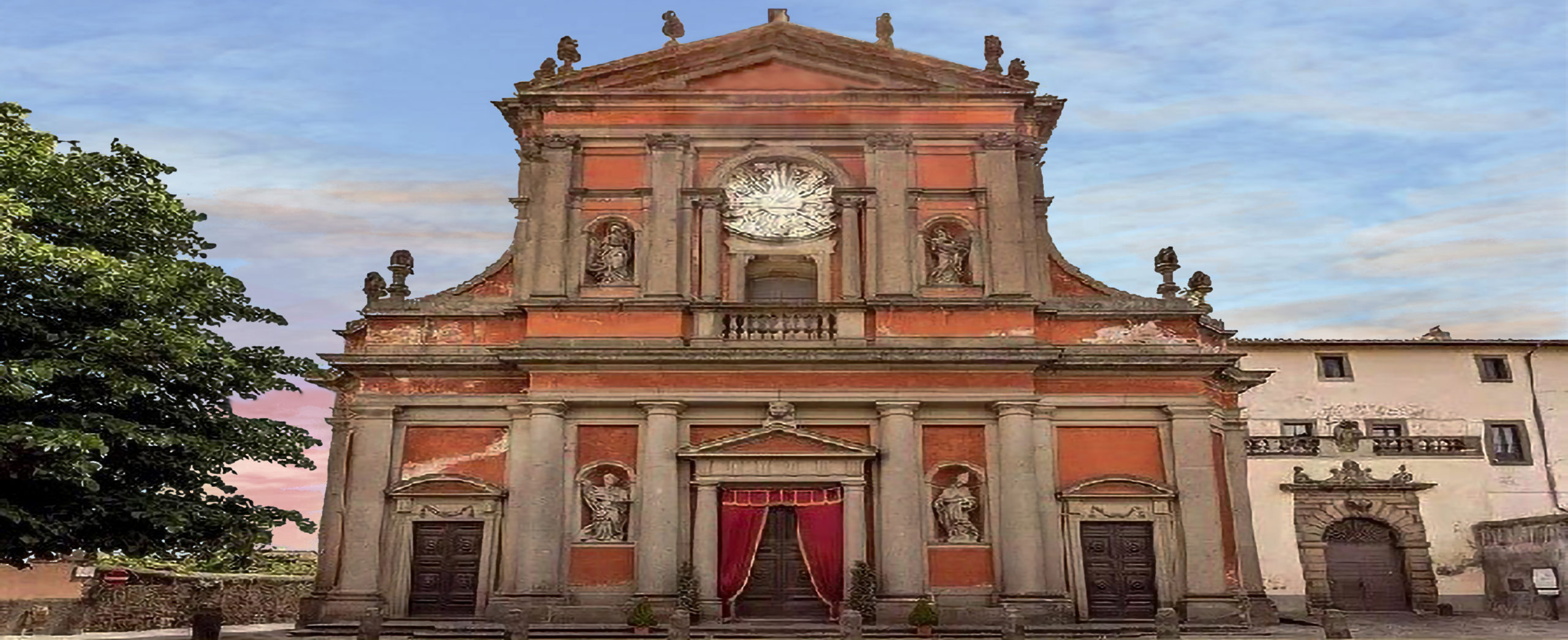 Viterbo - facciata della Chiesa della santissima trinità