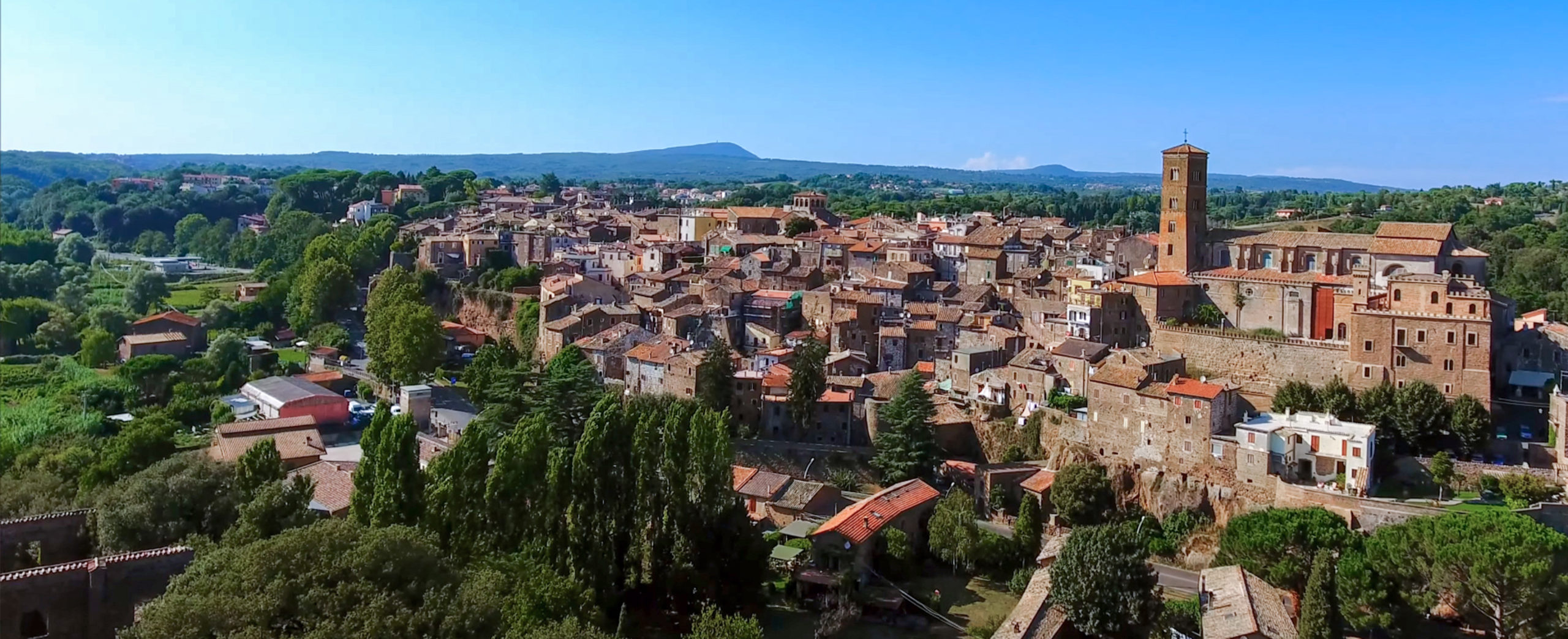 Sutri VT Veduta aerea del borgo