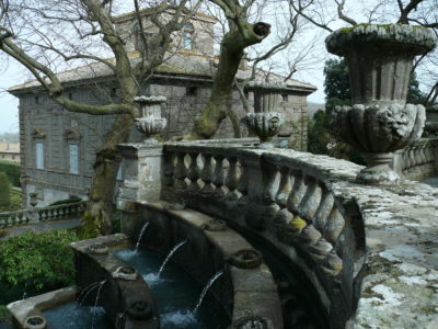 Villa Lante - VT - La fontana dei Lumini e la palazzina Montalto