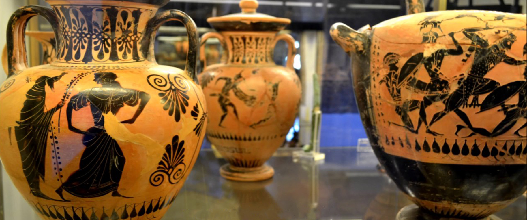 Cerveteri - Anfore a figure nere al Museo Nazionale Cerite